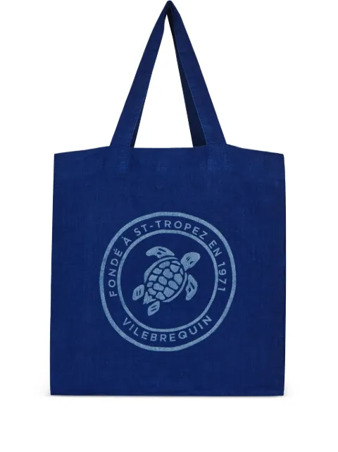 Vilebrequin Babel linen tote bag