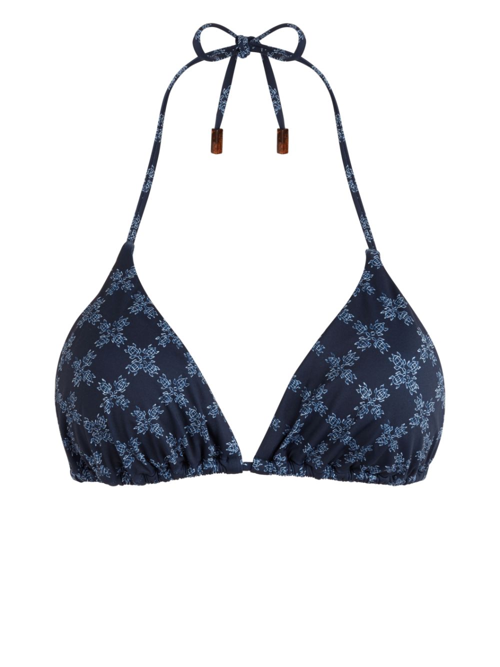 Vilebrequin Monogram triangle-cup bikini top - Blue