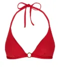 Vilebrequin Plumetis halterneck bikini top - Red