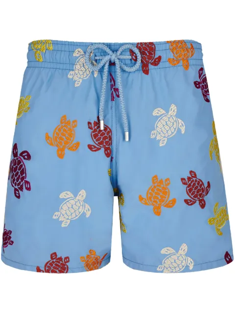 Vilebrequin short de bain Moka à tortue brodée