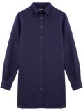 Vilebrequin Fragance linen shirt mini dress - Blue