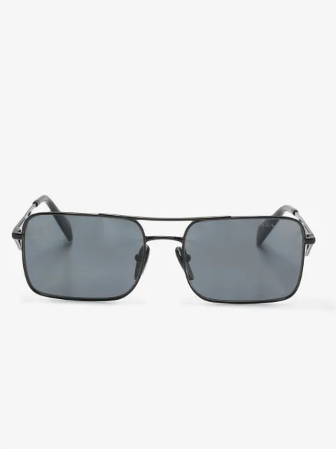 Prada Eyewear triangle-logo rectangle-frame sunglasses