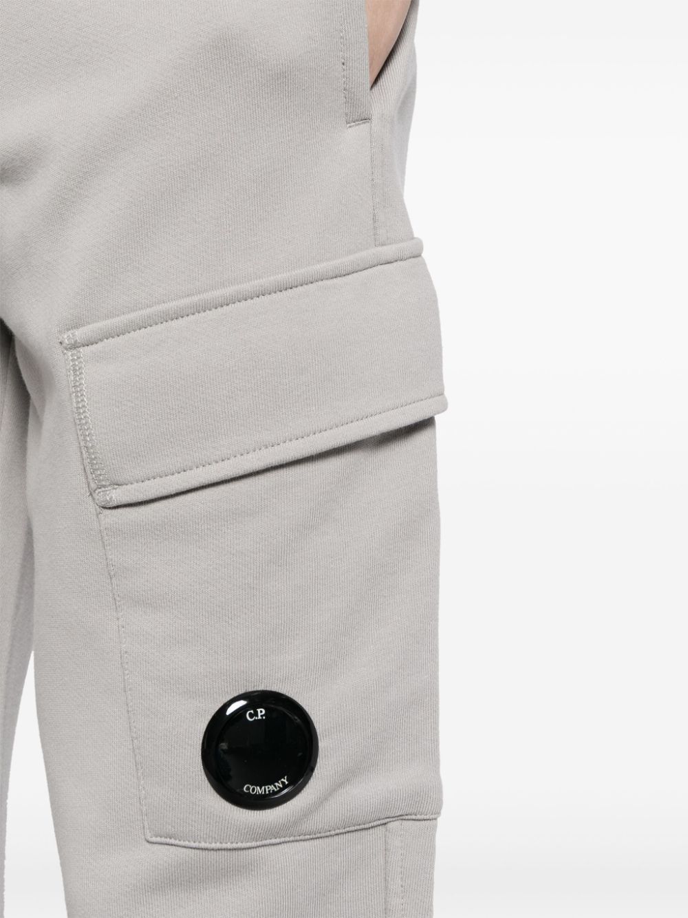 Shop C.p. Company Lens-detail Track Pants In Grey