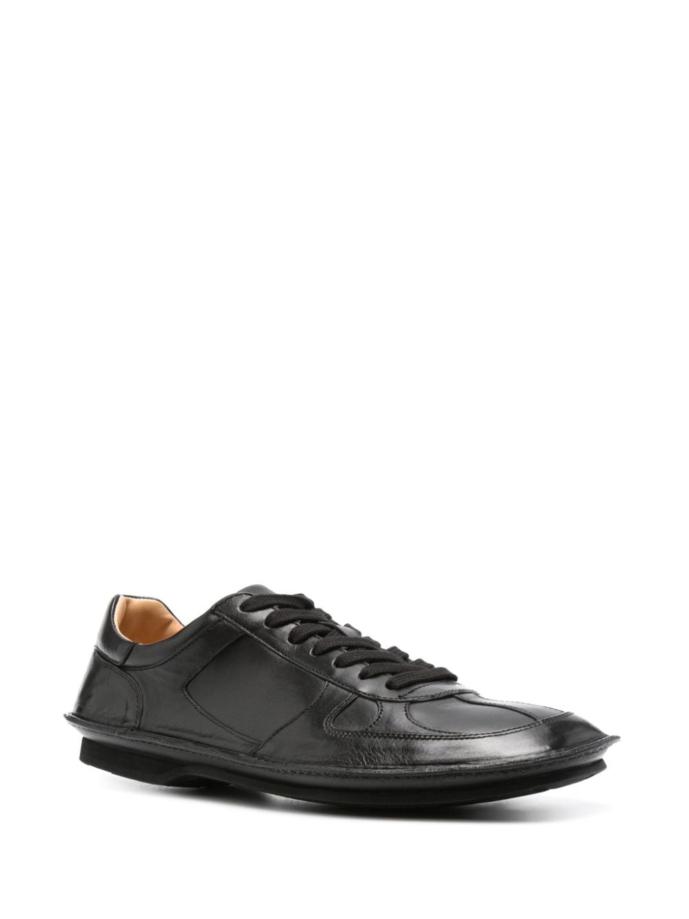 Shop Premiata Whipstitched -sole Sneakers In Black