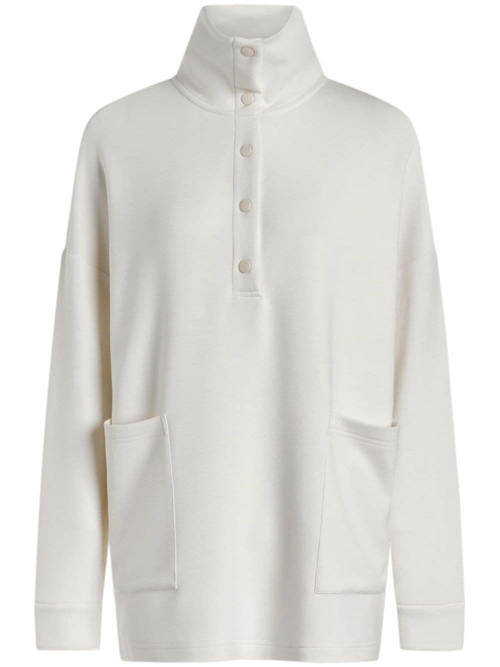 Varley Meredith Longline Sweatshirt In White