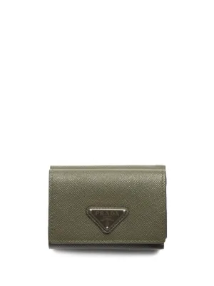 Prada 二つ折り財布 | グリーン | FARFETCH JP