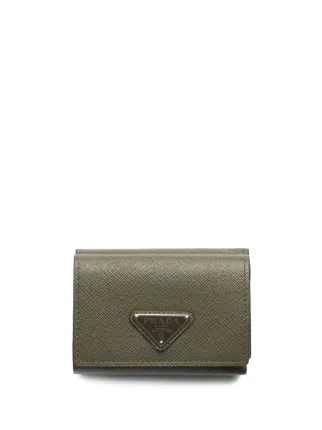 Prada 財布 | グリーン | FARFETCH JP