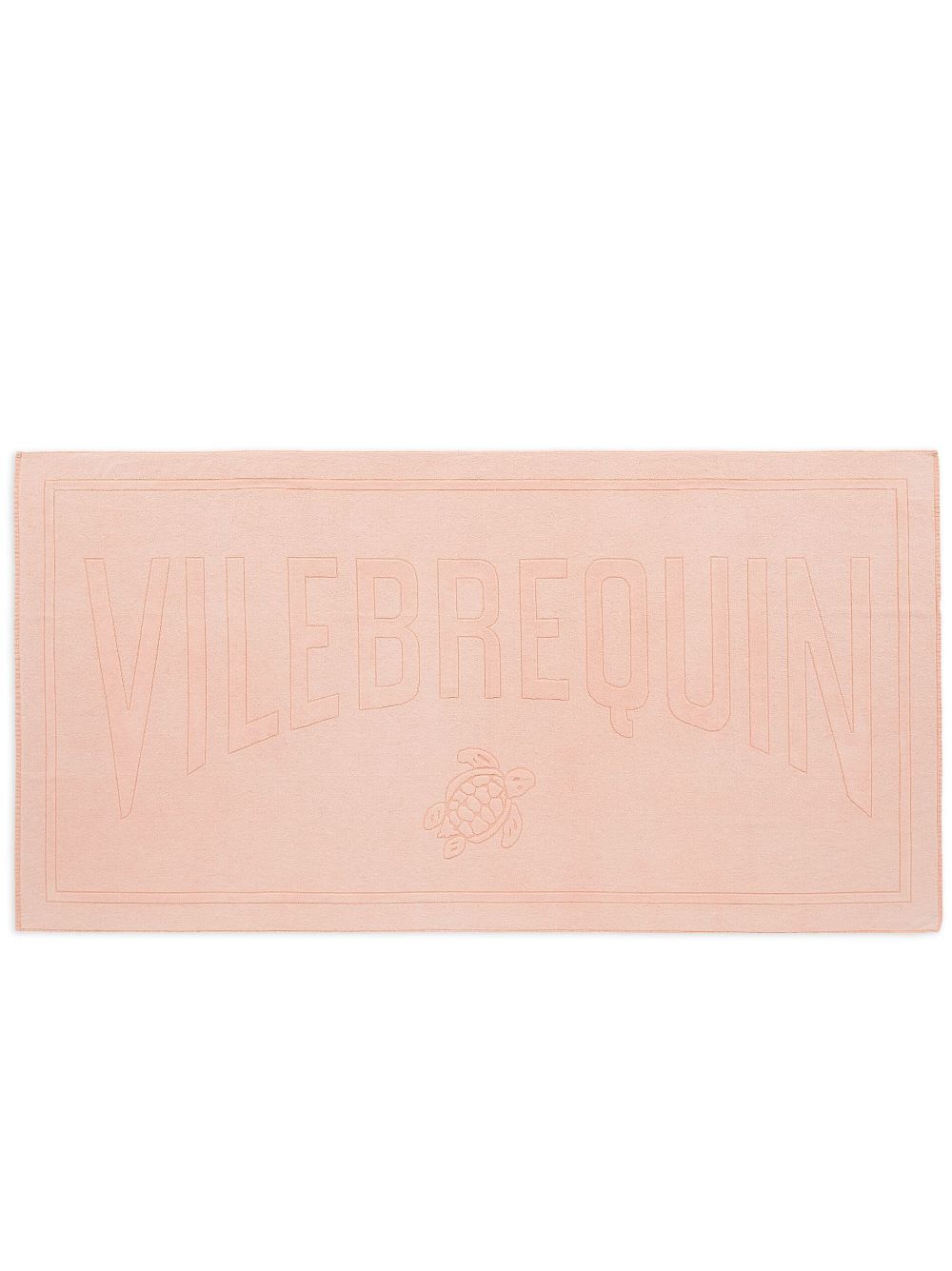 Vilebrequin Jacquard-logo Beach Towel In Orange