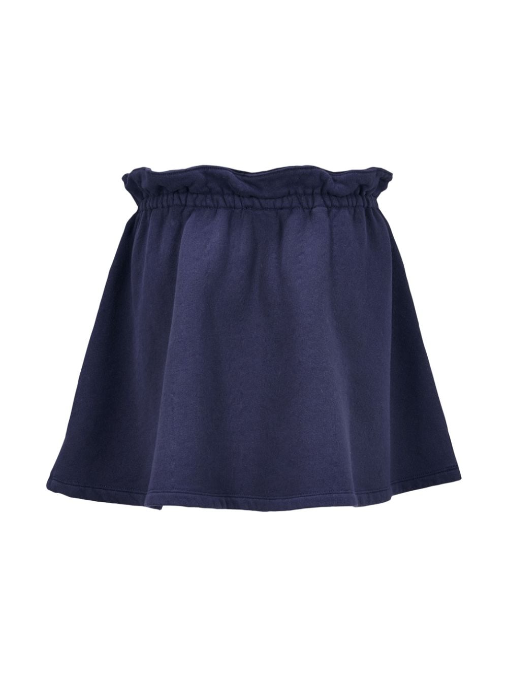 Shop Vilebrequin Logo-embroidered Organic Cotton Skirt In Blue