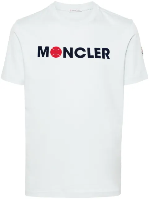 Moncler logo-flocked cotton T-shirt