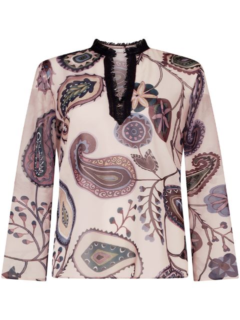Silvia Tcherassi Toscana paisley-print blouse