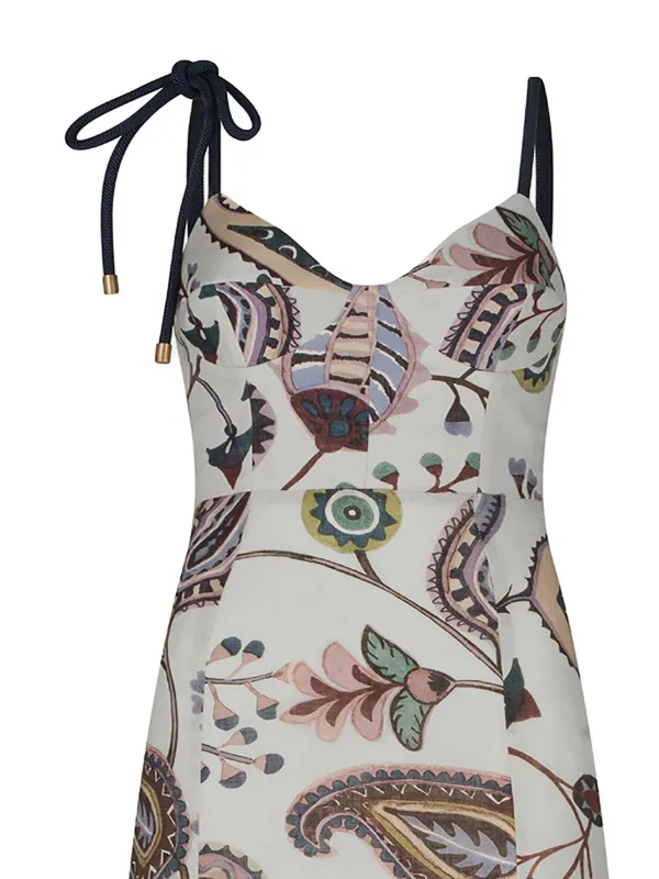 silvia tcherassi balerina embroidered mini dress Silvia Tcherassi Hada Semi-Sheer Minidress - White