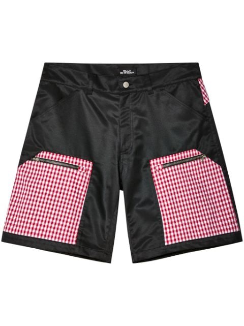 Olly Shinder shorts con motivo de cuadros gingham