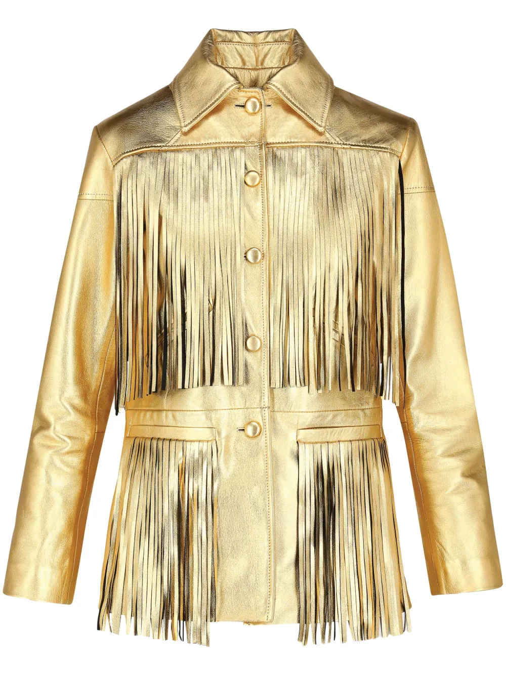 DANCASSAB Dixie fringe-trim jacket
