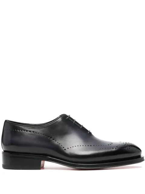 Santoni lace-up leather brogues