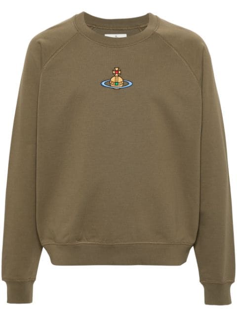 Orb-logo-embroidery sweatshirt