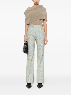 パンツ VIVIENNE WESTWOOD Woman Pants Blue 1F010008W00FC X402SI Vivienne Westwood Sang' Straight Pants – Blue | ModeSens