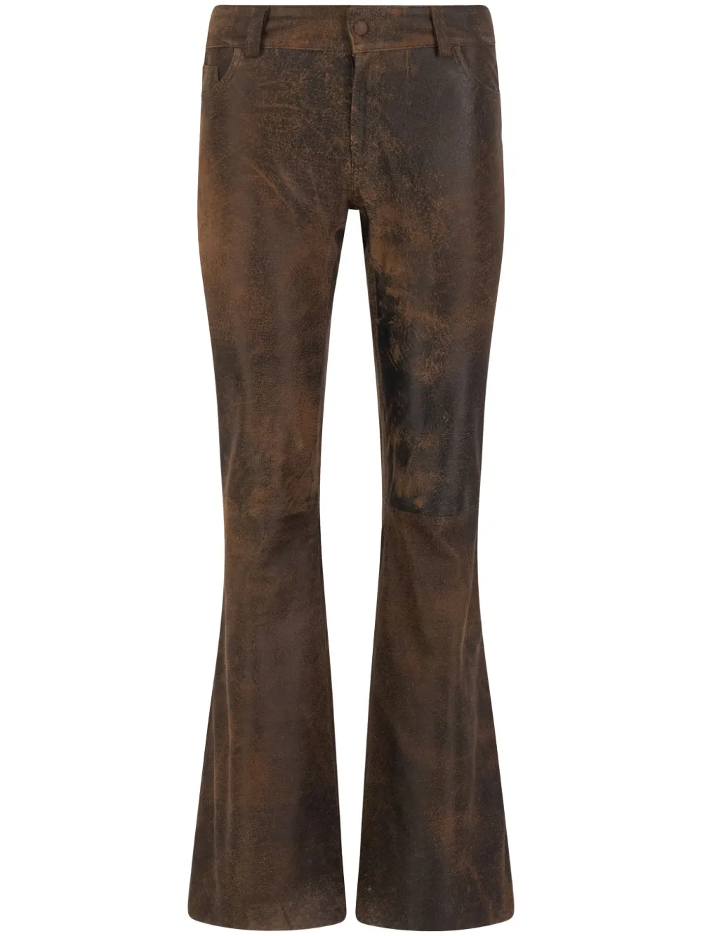 DANCASSAB Rina lambskin flared trousers