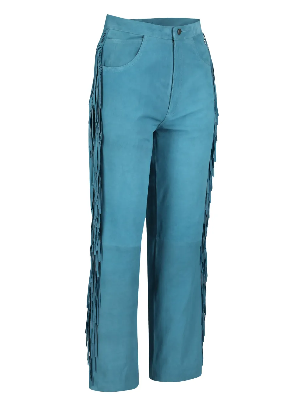 DANCASSAB Amador suède loafers met franje Blauw