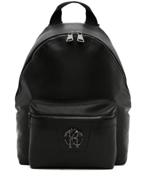 Roberto Cavalli Mirror Snake-plaque leather backpack