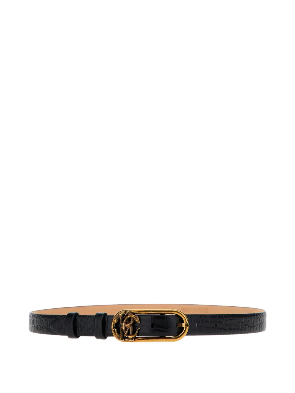 Roberto Cavalli Leren riem Zwart