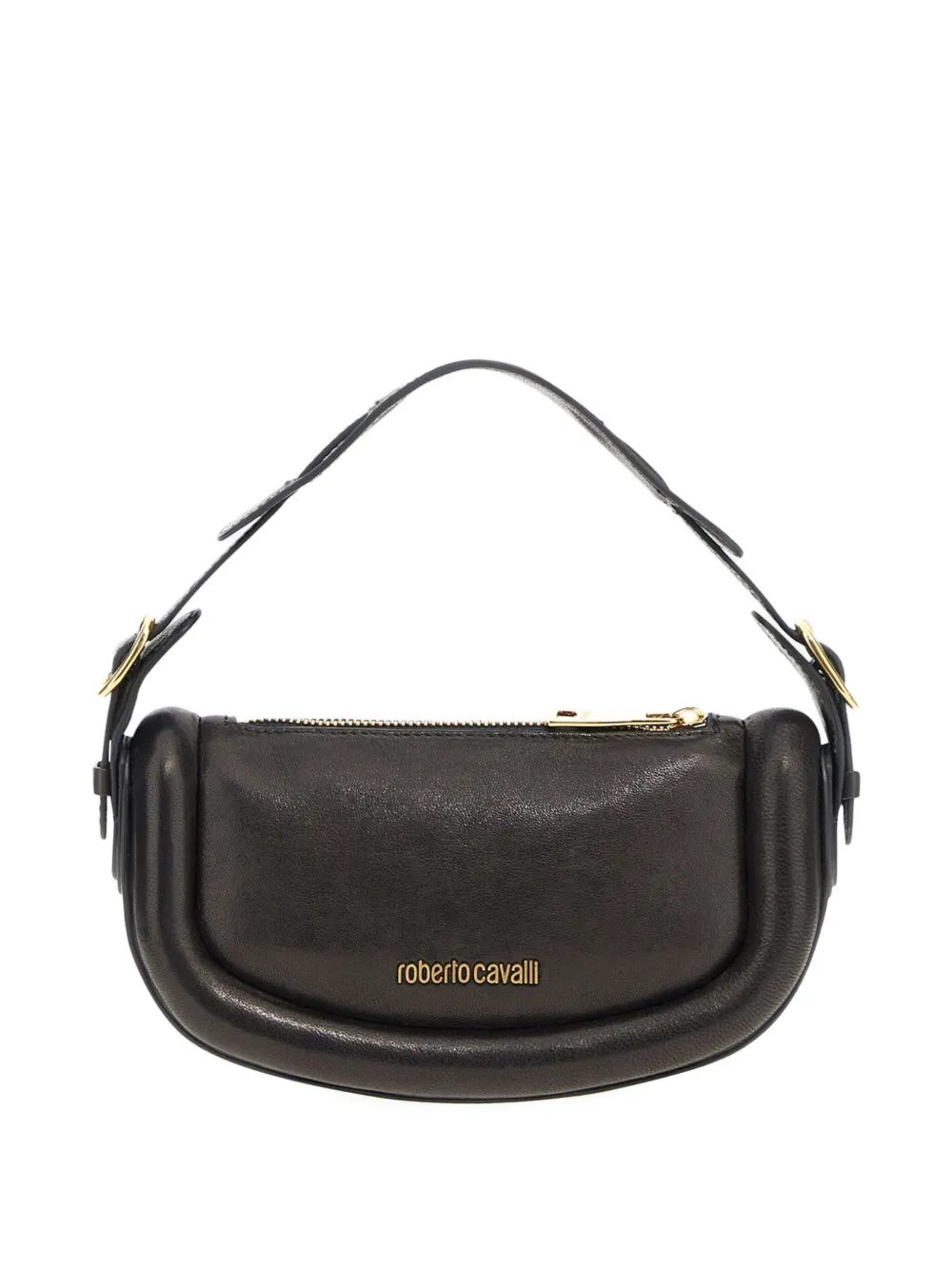ROBERTO CAVALLI LEATHER SHOULDER BAG 