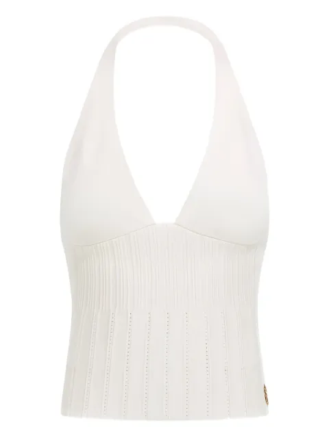 Roberto Cavalli halterneck ribbed top