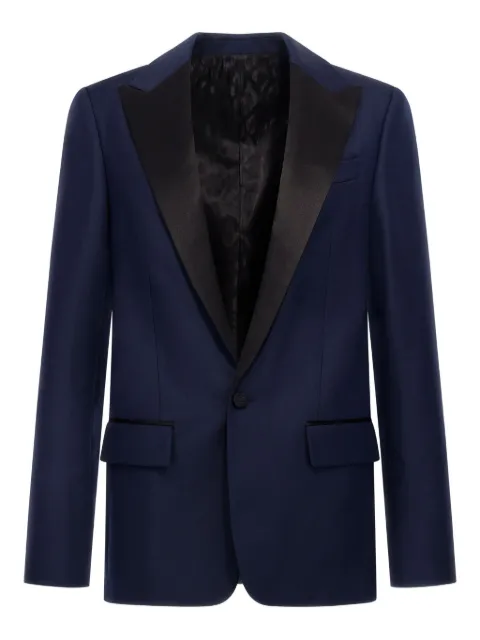 Roberto Cavalli blazer con ribete satinado