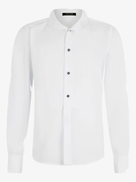 Roberto Cavalli pleated-front button shirt