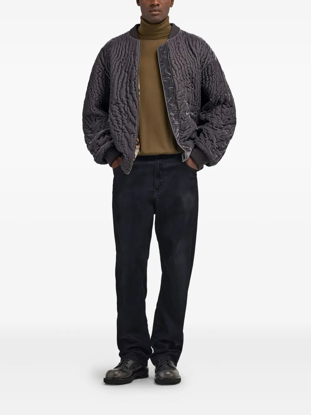 Roberto Cavalli embroidered turtleneck sweater - Bruin