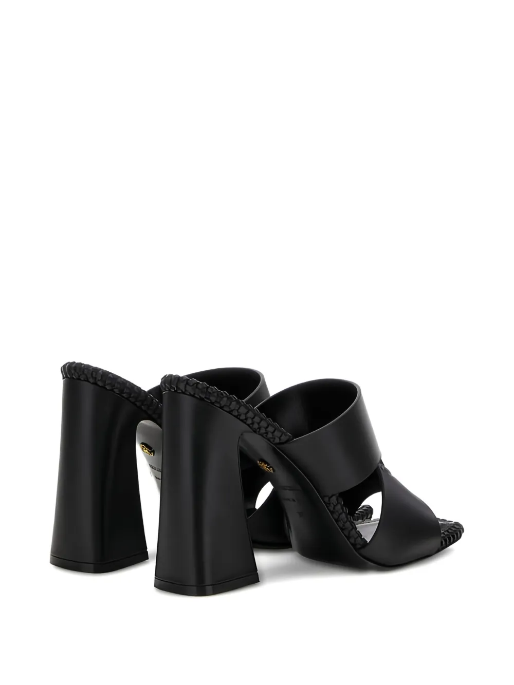 Roberto Cavalli logo-embossed sandals Black