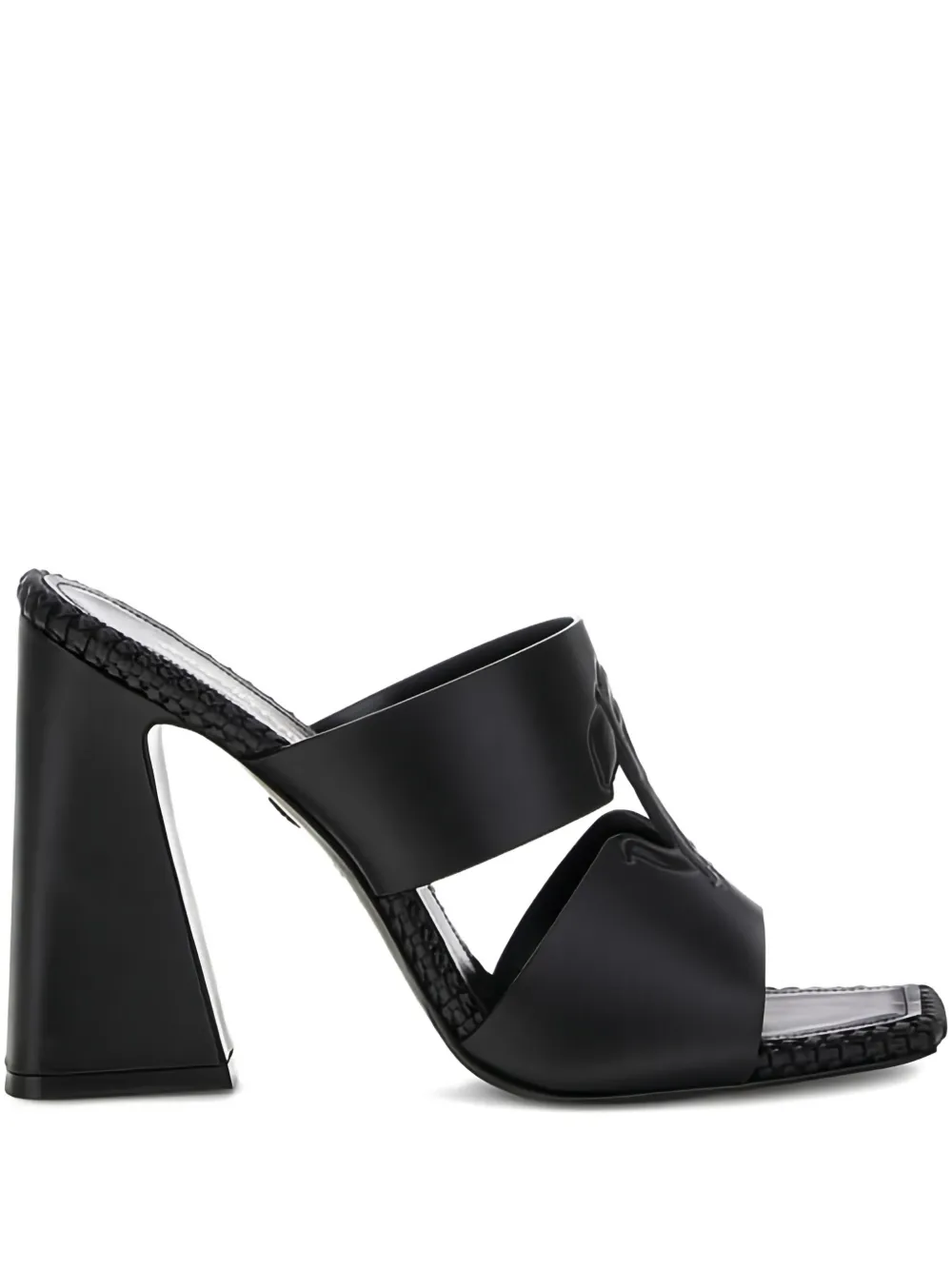 Roberto Cavalli logo-embossed sandals Black