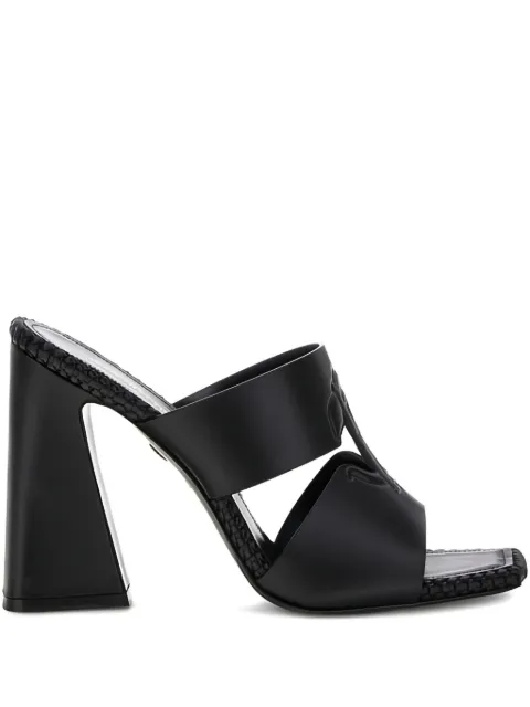 Roberto Cavalli logo-embossed sandals