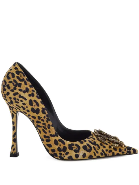 Roberto Cavalli Mirror Snake pumps 