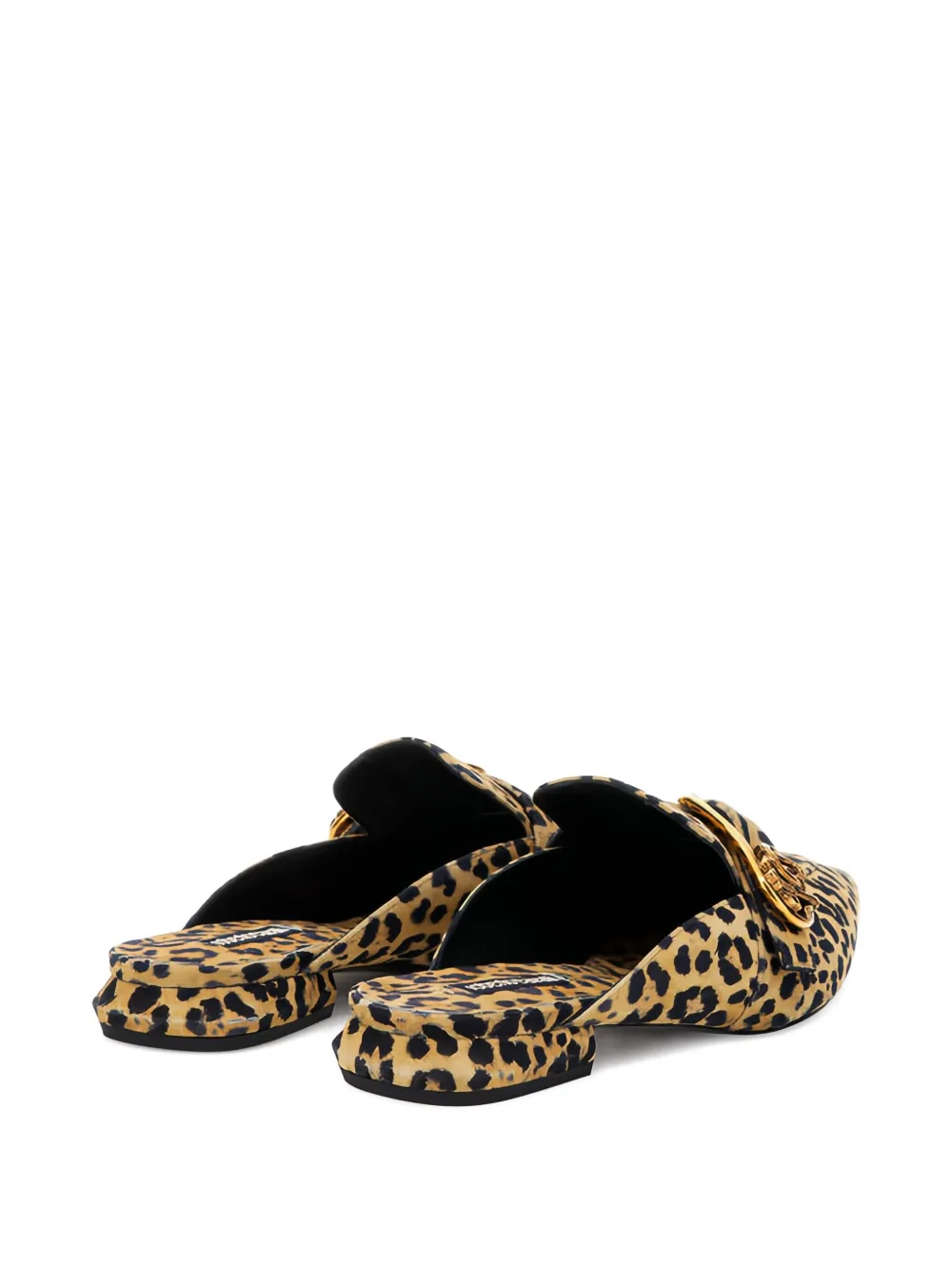 Roberto Cavalli leopard-print pointed-toe flat pump Brown
