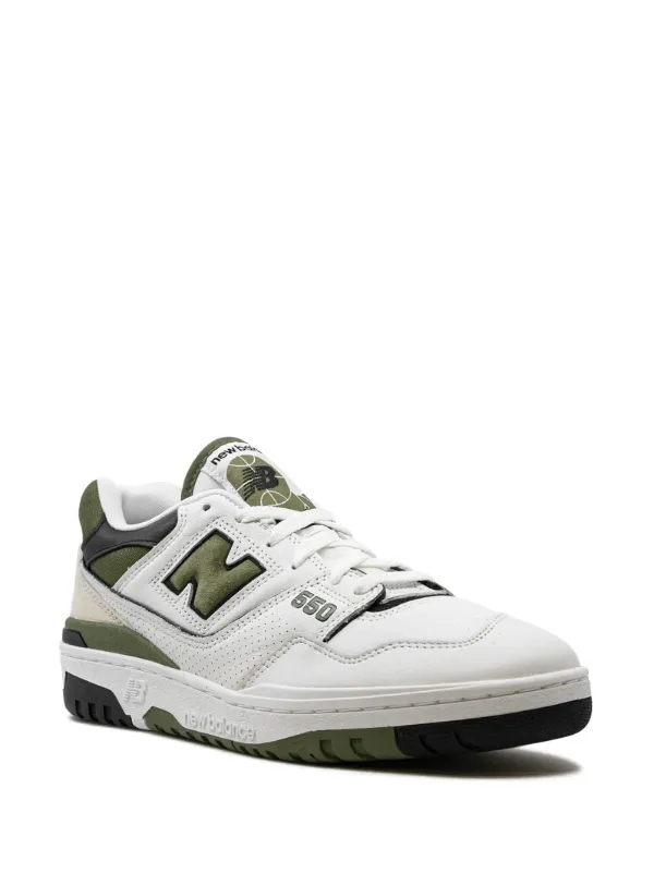 New Balance 550 White Dark Olive Sneakers White FARFETCH IE