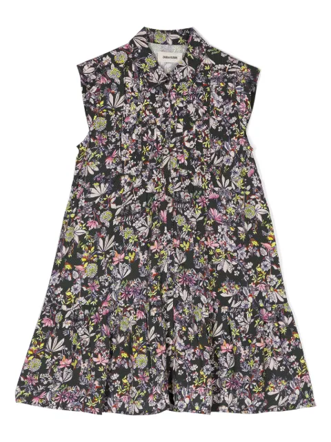 Zadig & Voltaire Kids floral-print shirt dress