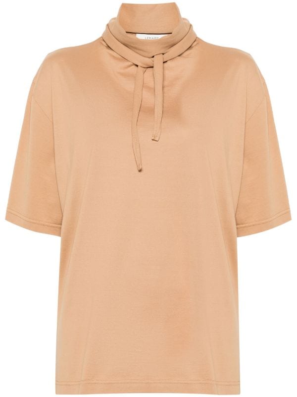 LEMAIRE tie-gathered T-shirt - Farfetch