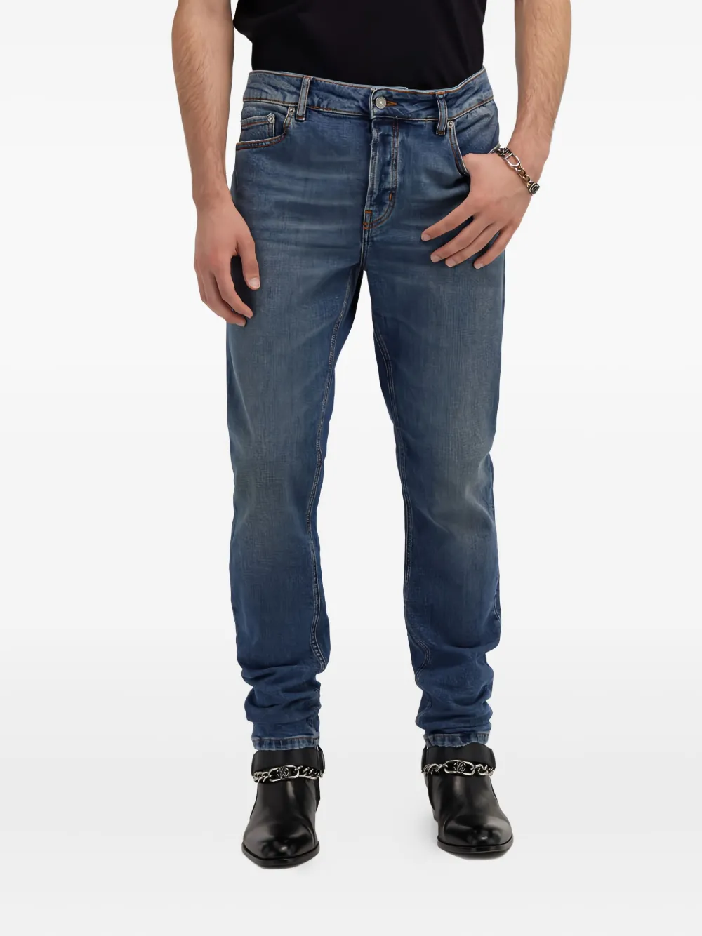  Roberto Cavalli Vaqueros Con Cinco Bolsillos - Azul 