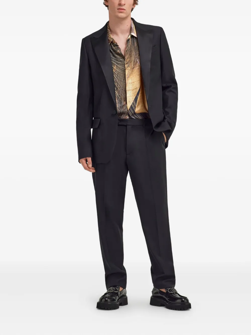 Roberto Cavalli pleated-front trousers - Zwart
