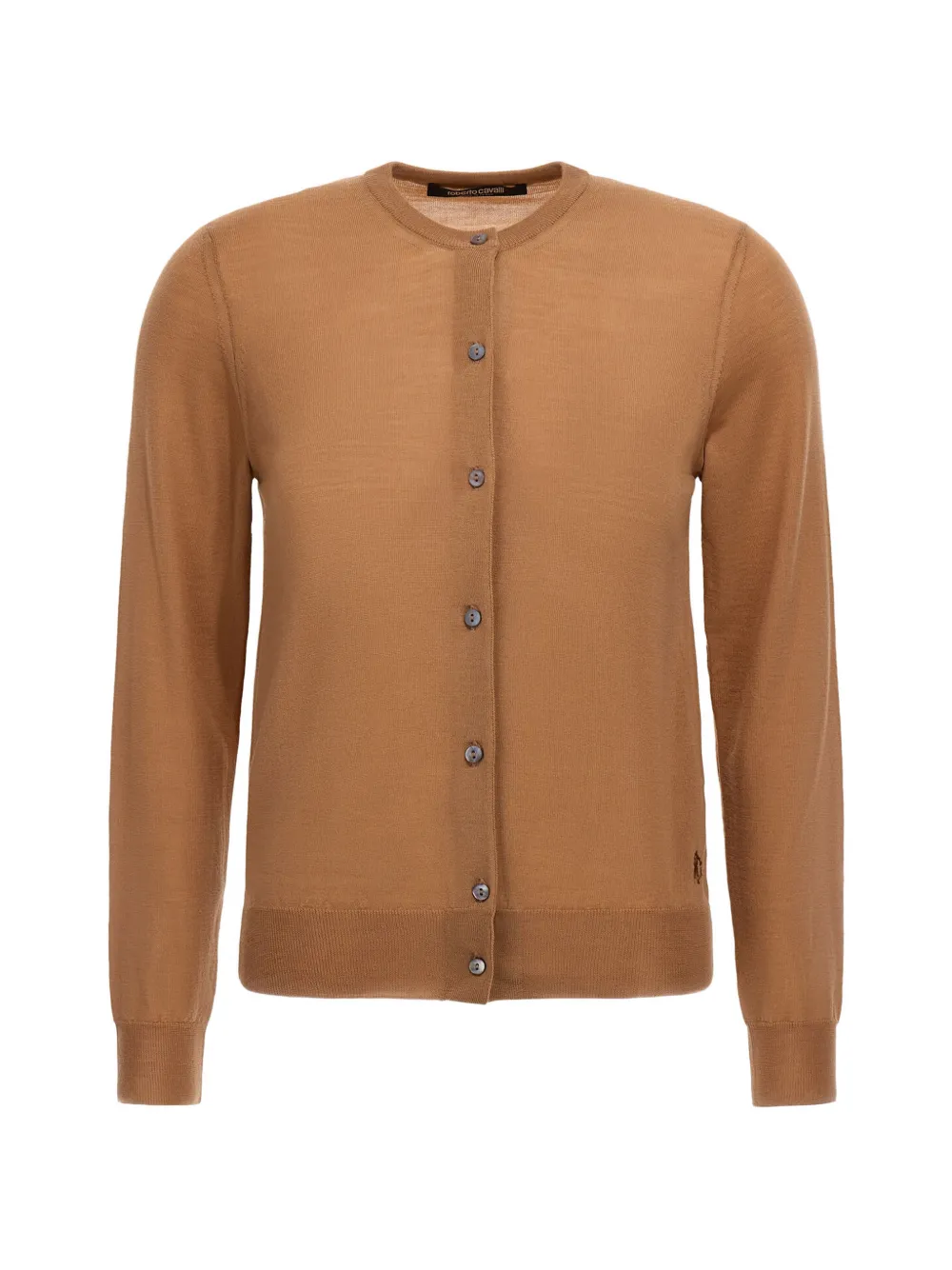 Roberto Cavalli round-neck wool cardigan - Braun