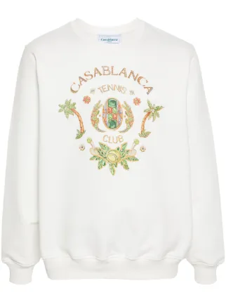 Casablanca Tennis Club スウェットシャツ | ホワイト | FARFETCH JP