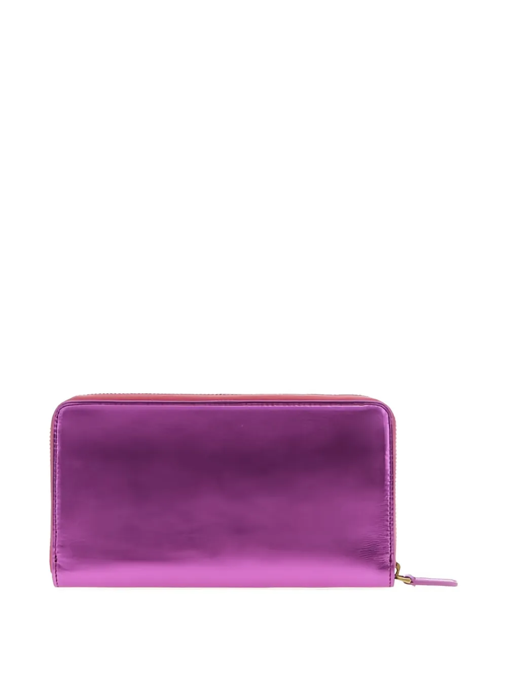 Roberto Cavalli logo-plaque zip-around wallet - Roze
