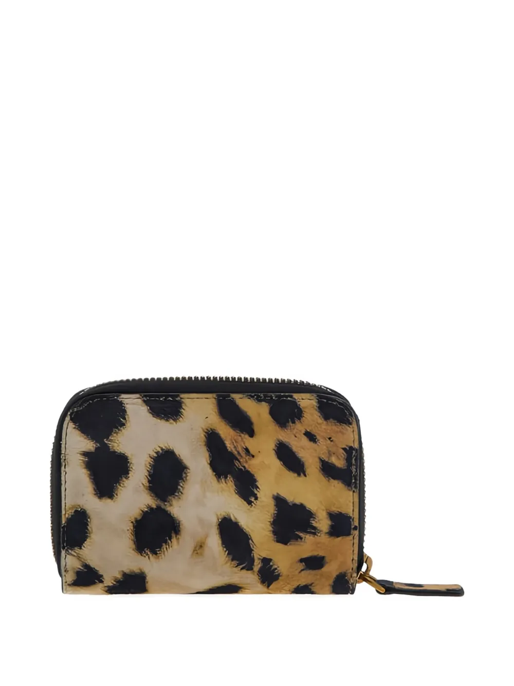 Roberto Cavalli leopard-print logo-plaque wallet - Bruin
