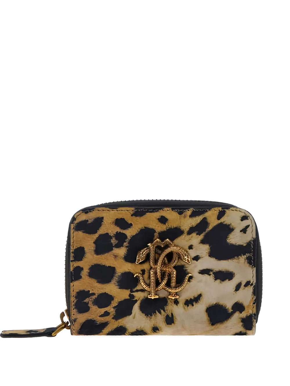 Roberto Cavalli leopard-print logo-plaque wallet | Brown | Image 1