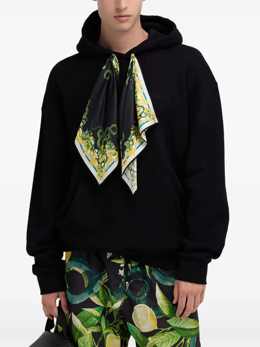 Roberto Cavalli attached-scarf hoodie | Hoodies | Image 2