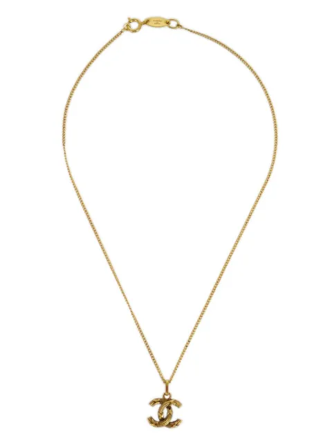 CHANEL Pre-Owned 1982 mini CC pendant necklace