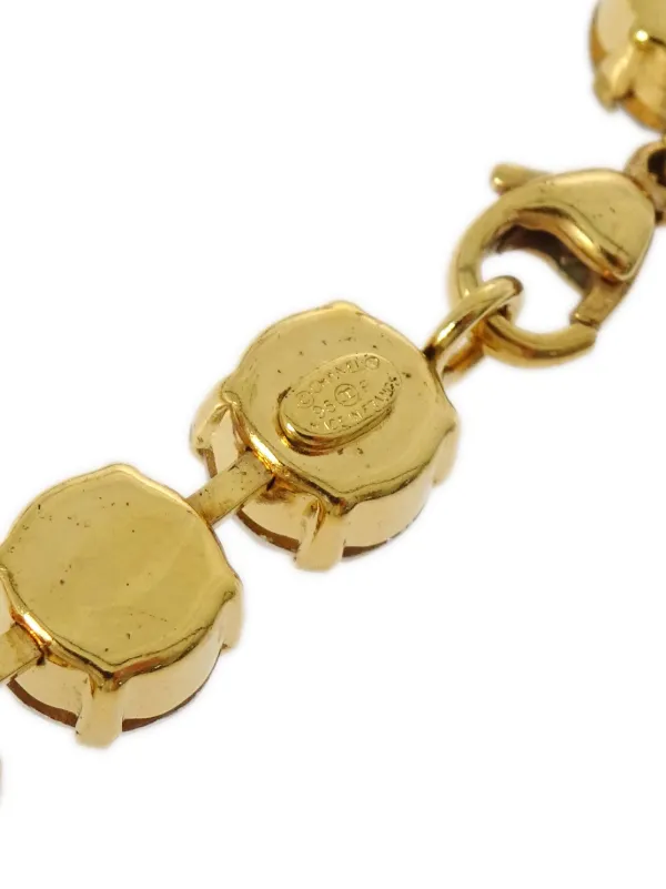 CHANEL Pre-Owned 1996 ココマーク ラインストーン ブレスレット