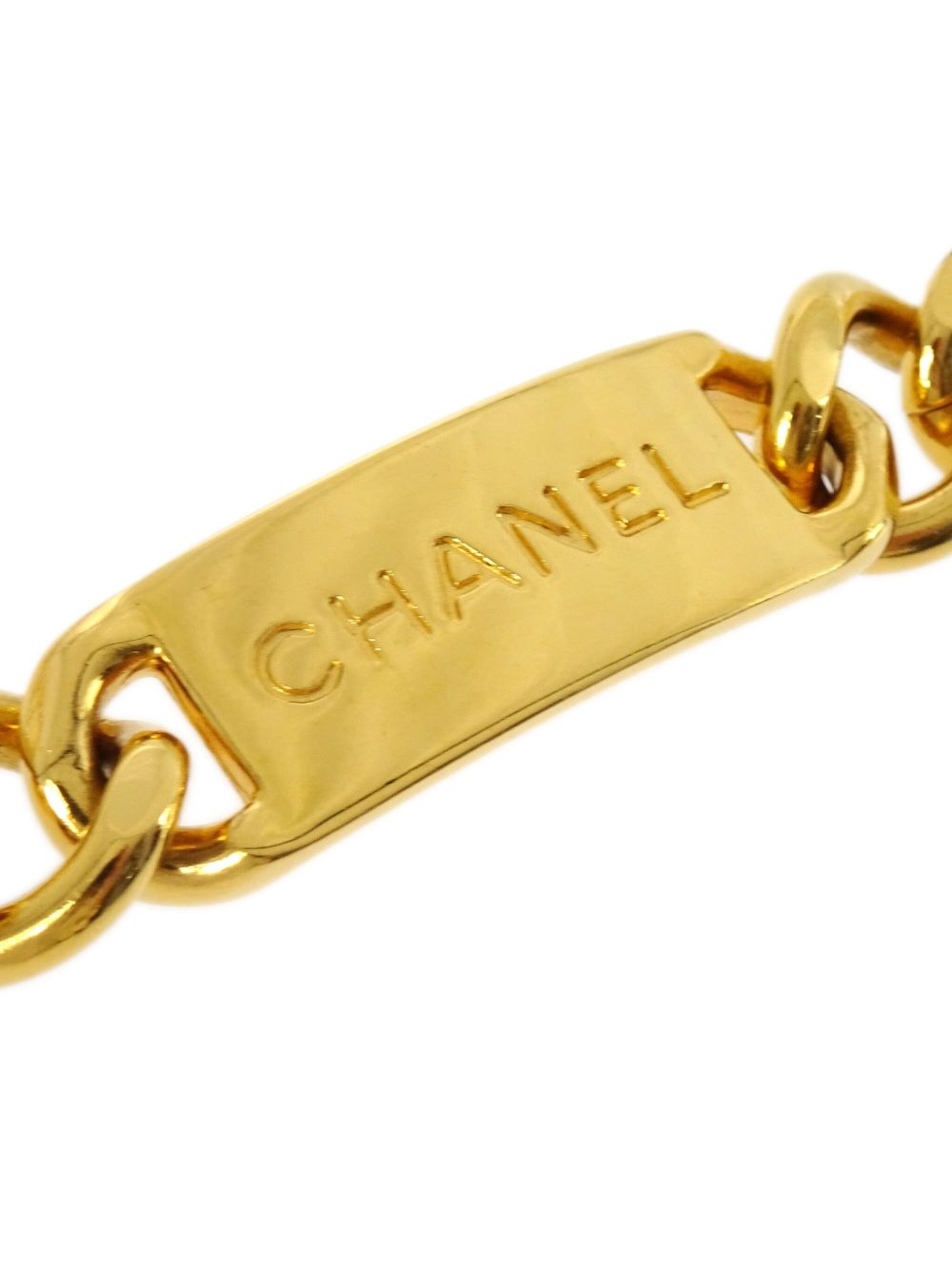 Cheap HOT SALE CHANEL 1990-2000s Medallion chain-link belt Women