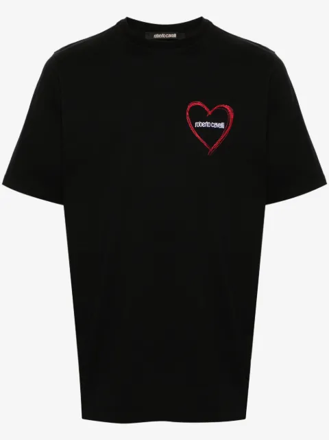 Roberto Cavalli playera con corazón bordado